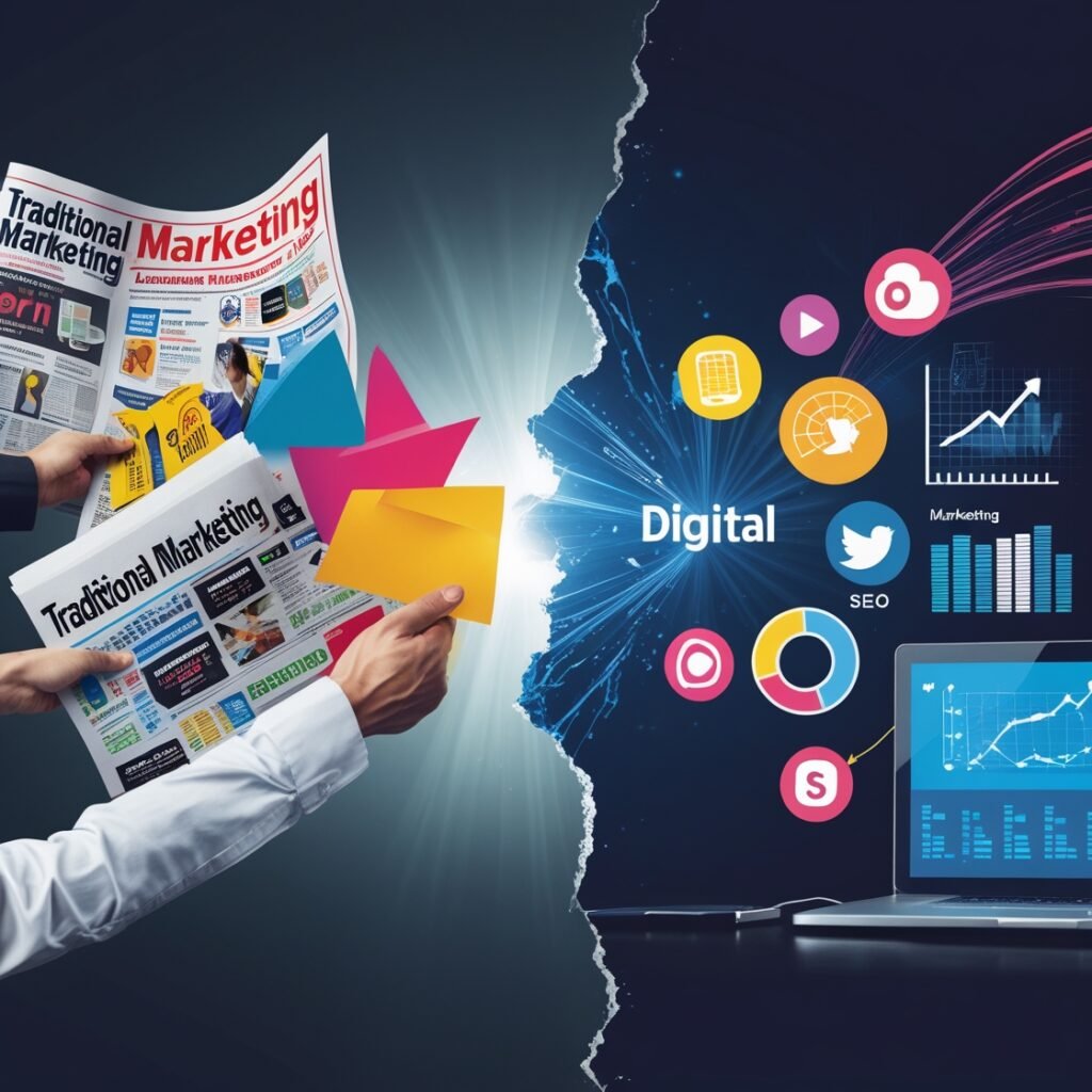 traditional vs digital marketing